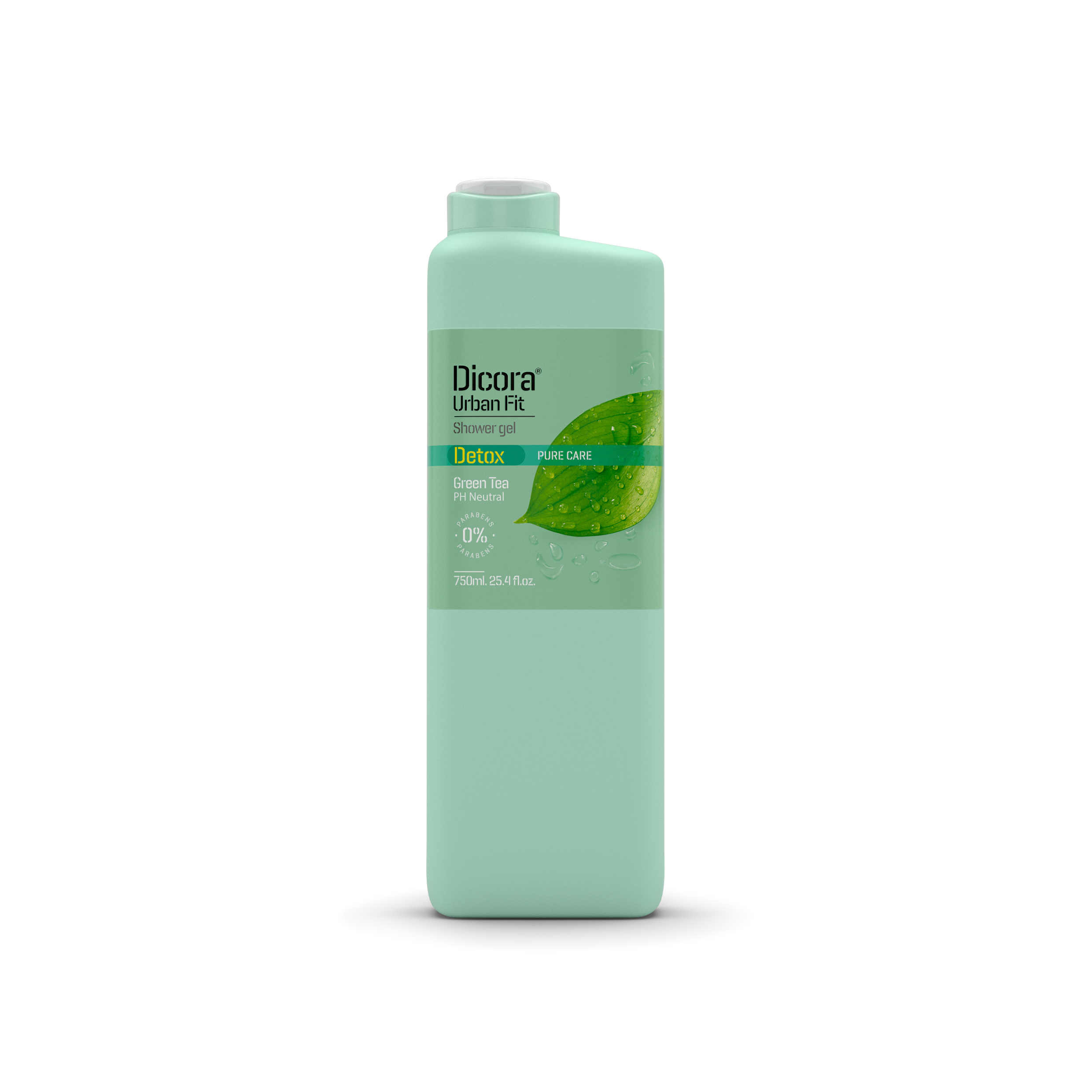 Sữa Tắm Detox Dicora Urban Fit Pure Care Green Tea Trà Xanh Dưỡng Ẩm Và Tẩy Tế Bào Chết 750Ml