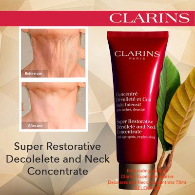 [HCM]Kem dưỡng da cổ Clarins Super Restorative Anti Age Spot Decollete And Neck Concentrate 75ml  - 5454 cam kết hàng đúng mô tả chất lượng đảm bảo an toàn đến sức khỏe người sử dụng
