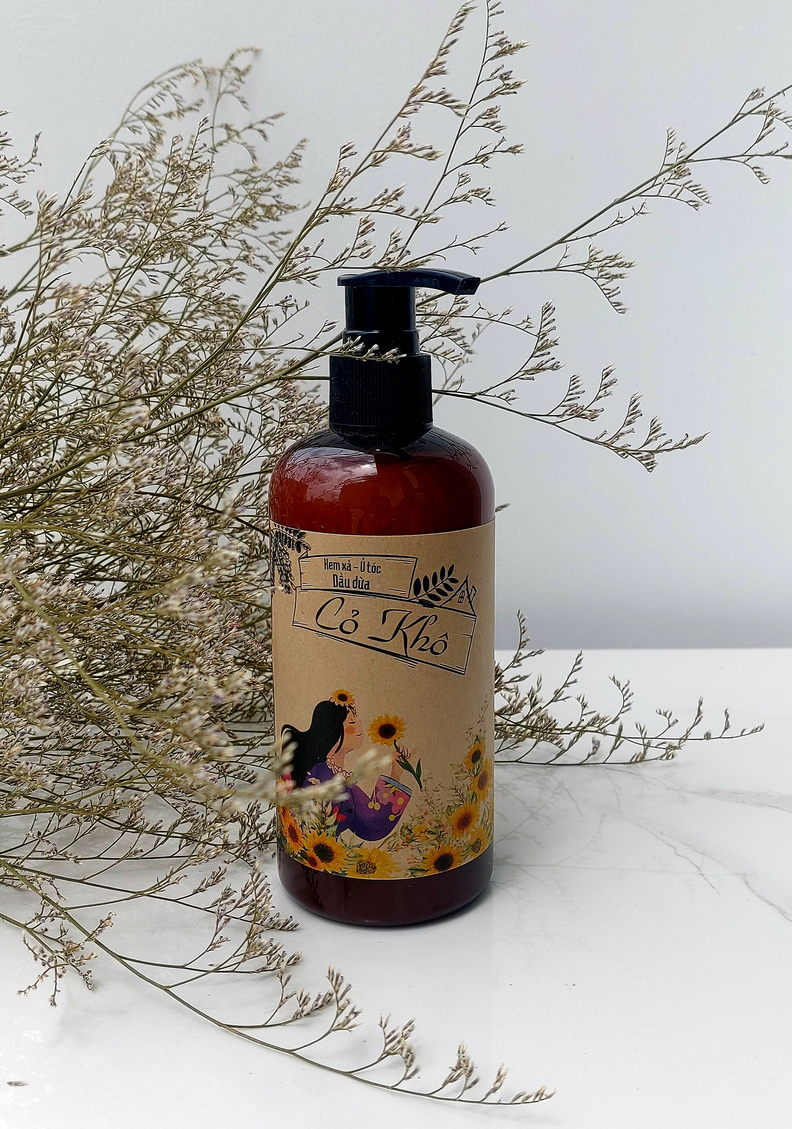 [Hcm](Hàng Chính Hãng) Kem Ủ - Xả Tóc Từ Dầu Dừa Cỏ Khô 300Ml