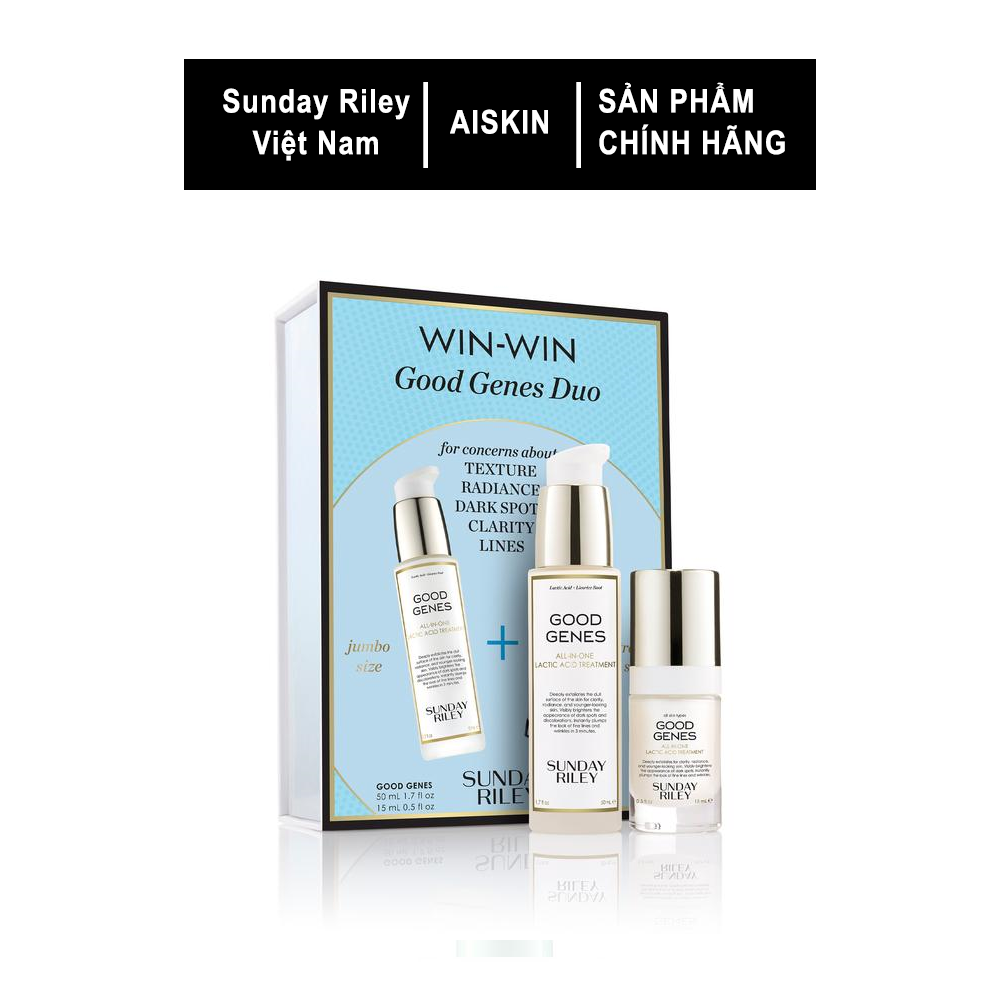 [Hcm][Mua Combo Giá Rẻ Hơn] Bộ Serum Dưỡng Da Sunday Riley Win - Win Good Genes Duo