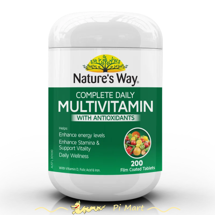 Vitamin tảo tổng hợp Nature’s Way Complete Daily Multivitamin 200v