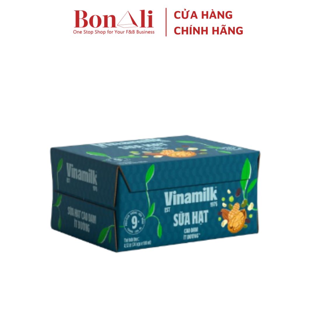 1 Thùng 24 Hộp Sữa Hạt Cao Đạm Ít Đường 180ml/ hộp Vinamilk