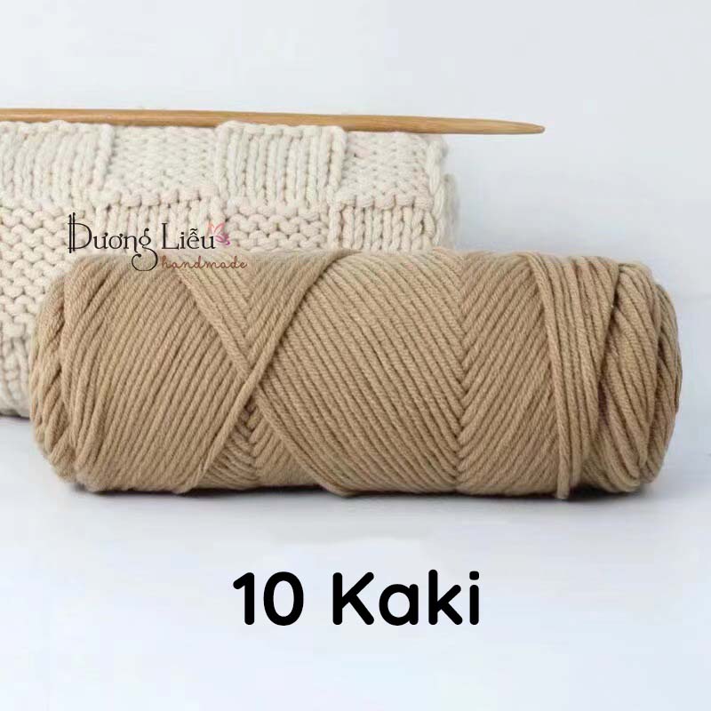 Len Cotton Love sợi 3mm mềm mại - Len ống nội địa Trung cuộn 100g