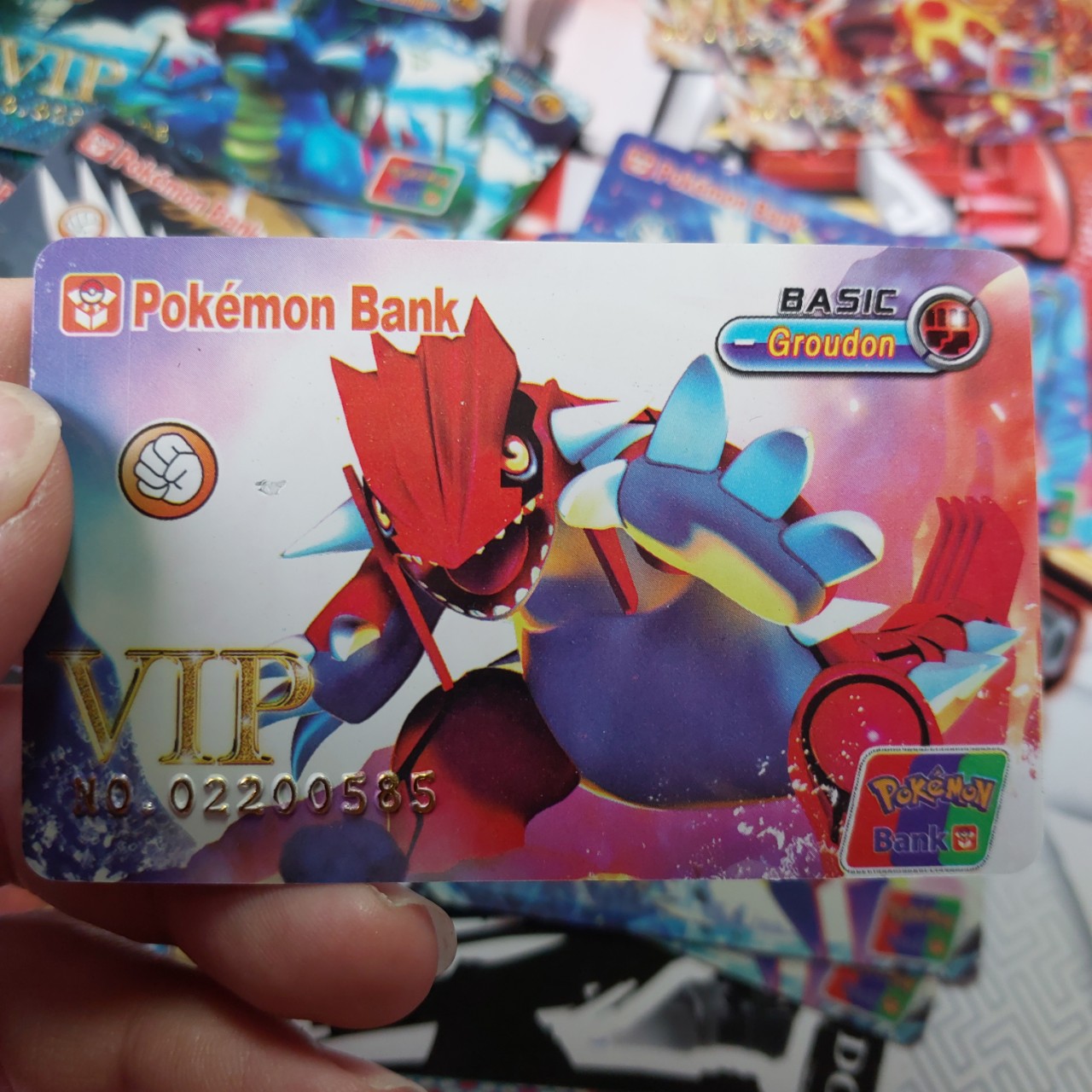 [PVC]Thẻ Pokemon Mica Bank Groudon truyền thuyết dung nham ATM lớn 1459 d39 6
