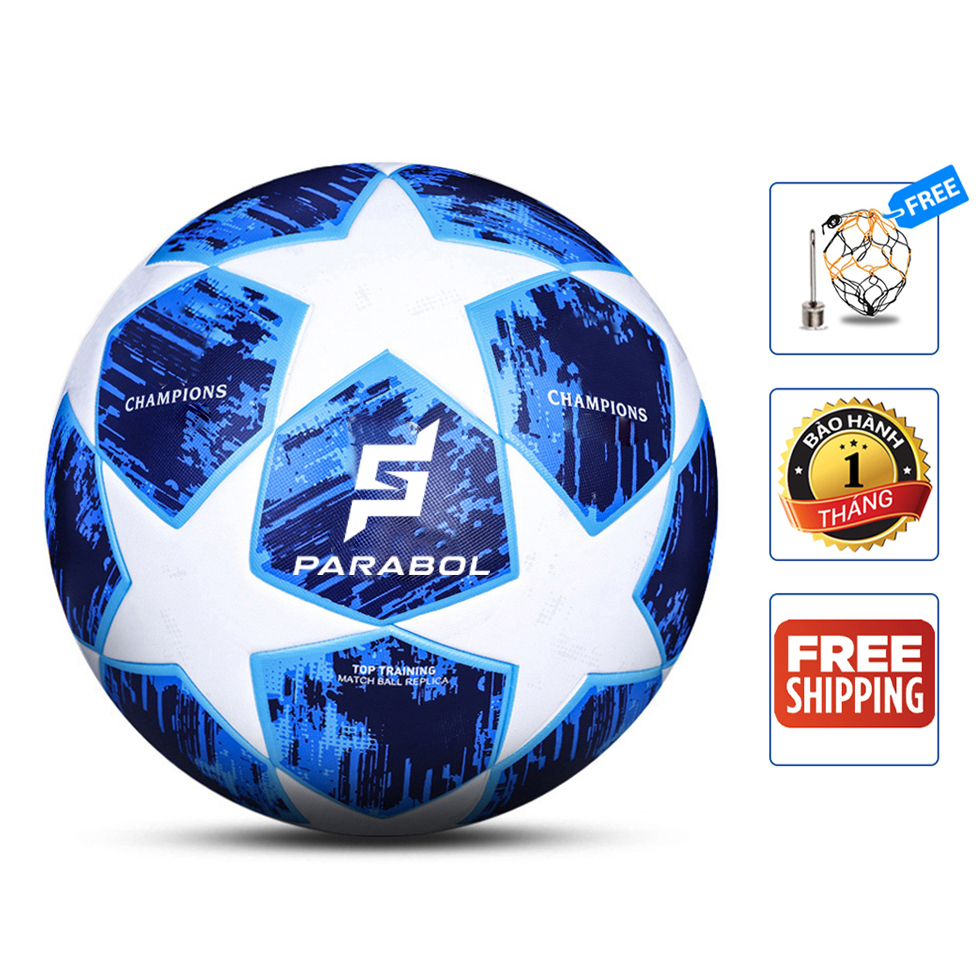 Quả banh bóng đá đúc Champions - Số 5 - Banh bóng đá da C1 - Size 5