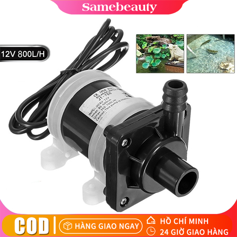 Máy Bơm Nước Không Chổi Than Động Cơ Năng Lượng Mặt Trời DC 12V / 24V  Máy Bơm Nước Chìm Điện Từ Khô