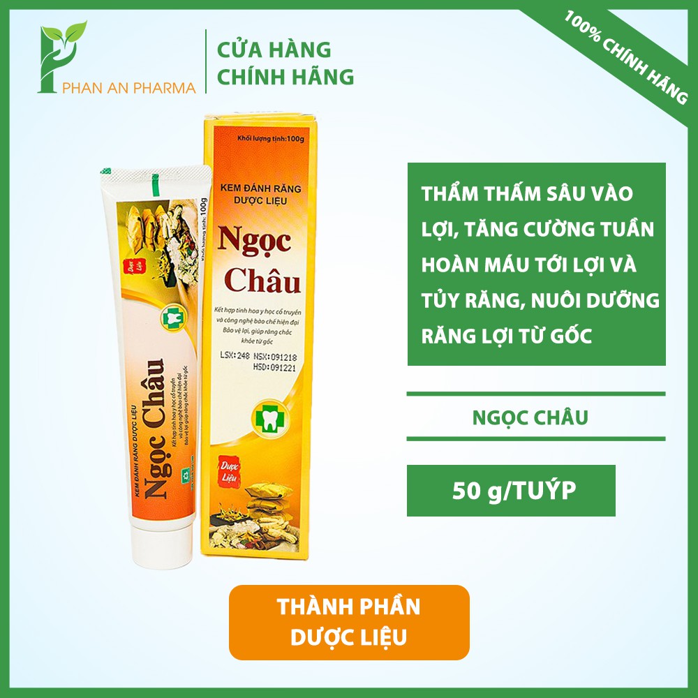 Kem Đánh Răng Dược Liệu Ngọc Châu 50G Cn100