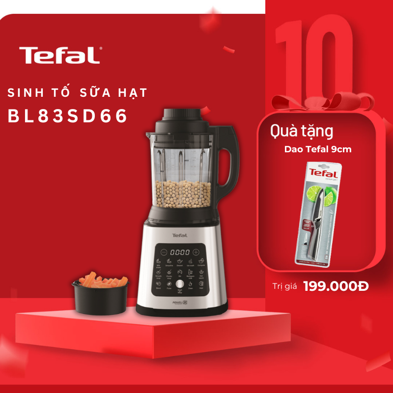 Máy Xay Nấu Đa Năng và sữa hạt Tefal BL83SD66 - Hàng Chính Hãng / BH 02 Năm