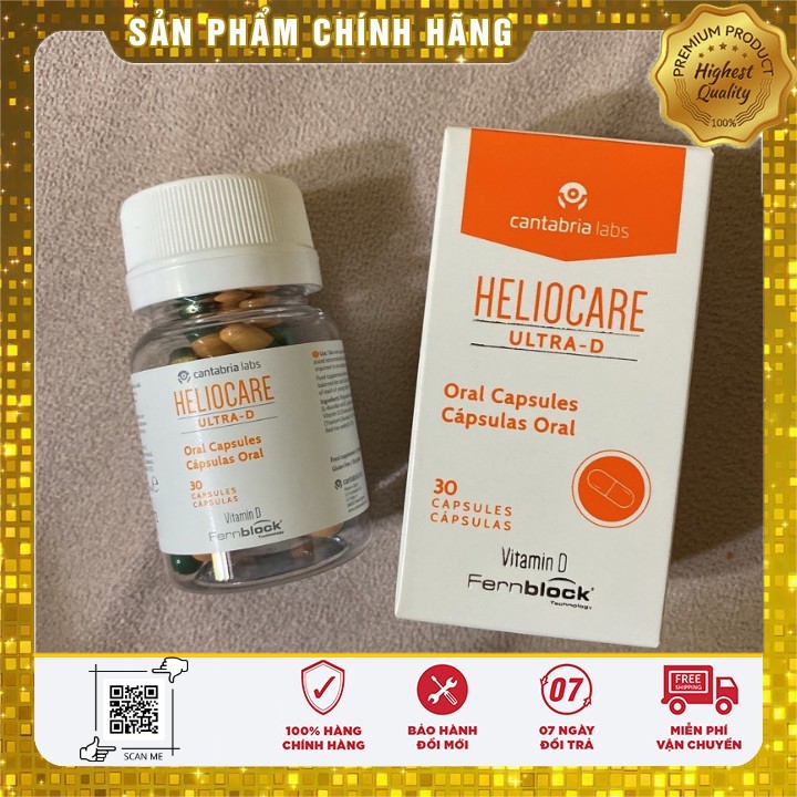 Viên Uống Chống Nắng Toàn Thân Heliocare Ultra D 30 Viên - Heliocar Ultra 30 V