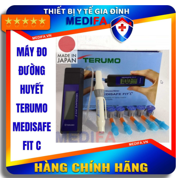 ✨[Trọn Bộ] Máy Đo Đường Huyết Tiểu Đường Terumo Medisafe Fit C Nhập Nguyên Chiếc Từ Nhật Bản Bảo Hành 5 Năm