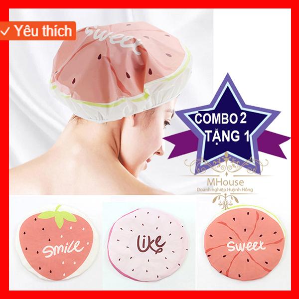 [HCM]Combo 3 Mũ Trùm TócNón TắmNón Trùm ĐầuKhăn TắmBông TắmSữa Tắm Trắng Da Tắm TrắngKệ Để Đồ Nhà Tắm.