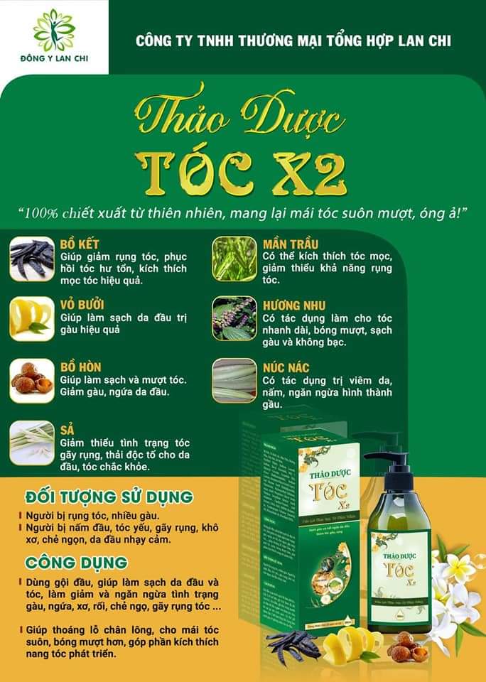 DẦU GỘI THẢO DƯỢC TÓC X2