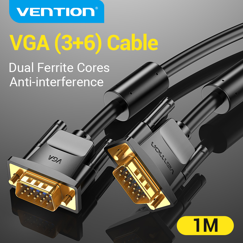 Vention VGA Cable VGA Male to Male Cable 1080P 5m 10m Braided Shielding Cord for HDTV PC Laptop Box