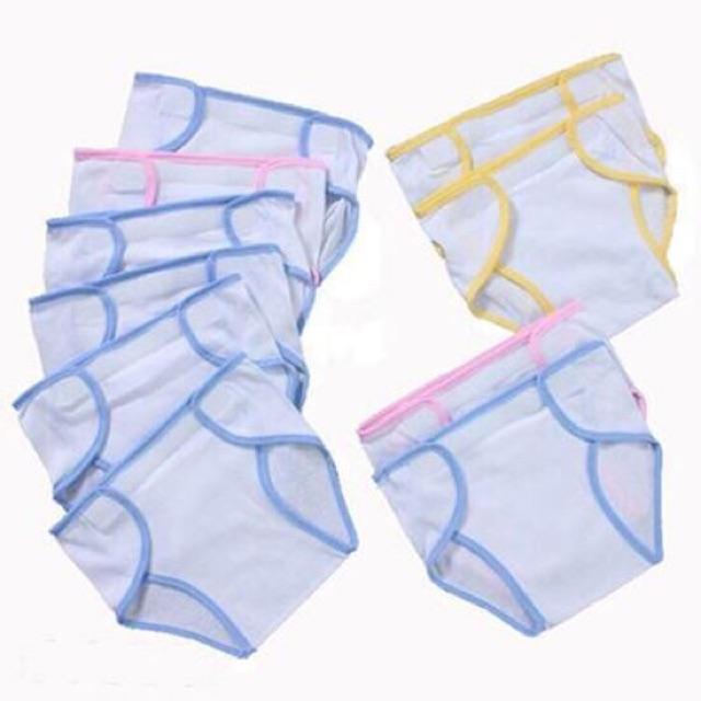 Set 5 quần dán bỉm vải cotton cho bé sơ sinh. 5 tã dán vải cho bé