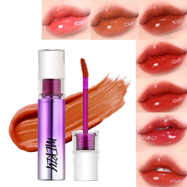[HCM]Son Tint Bóng Siêu Lì Cho Đôi Môi Căng Mọng Merzy Aurora Dewy Tint 5.5g