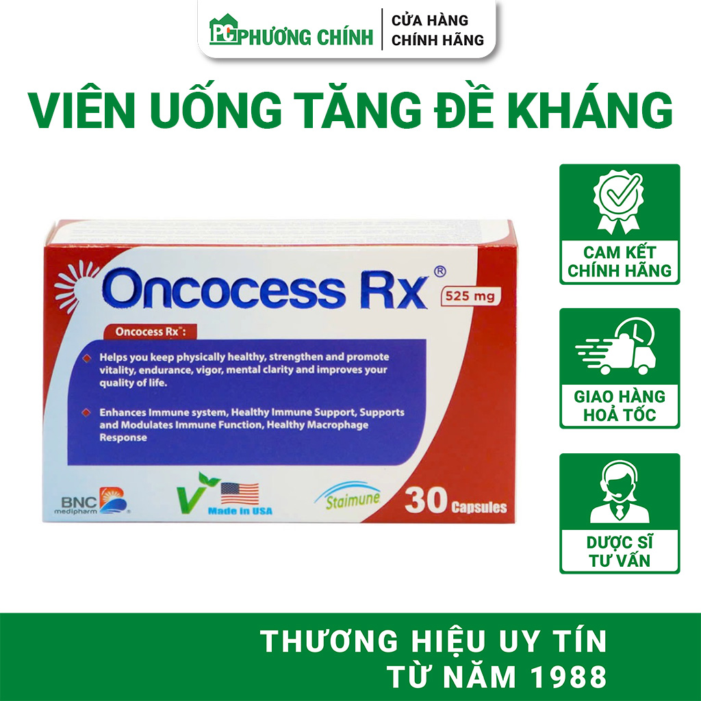 Viên Uống Tăng Đề Kháng BNC Medipharm Oncocess Rx - Hỗ Trợ Tăng Cường Sức Khoẻ 30 Viên/Hộp