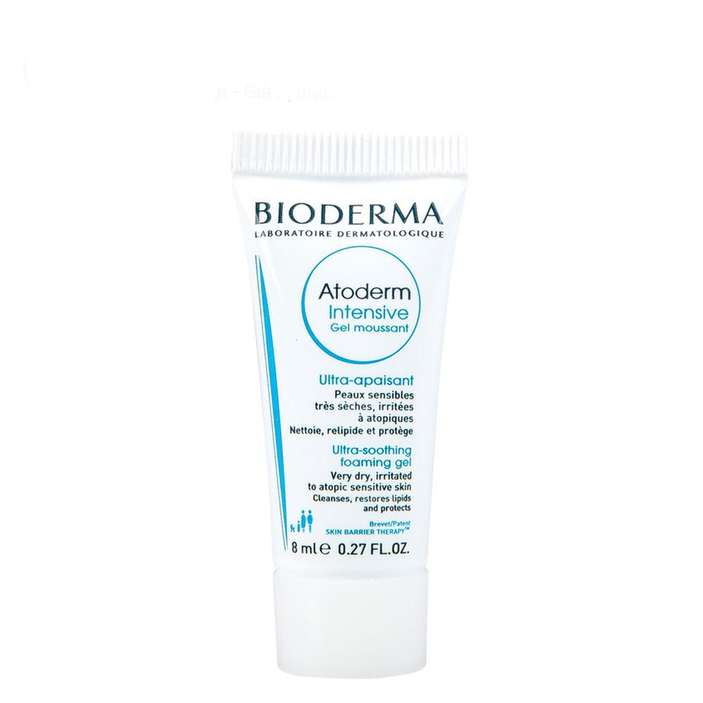 [HCM]Bioderma Gel Làm Sạch Và Dịu Da Bioderma Dành Cho Da Khô Atoderm Intensive Gel Moussant 8ml