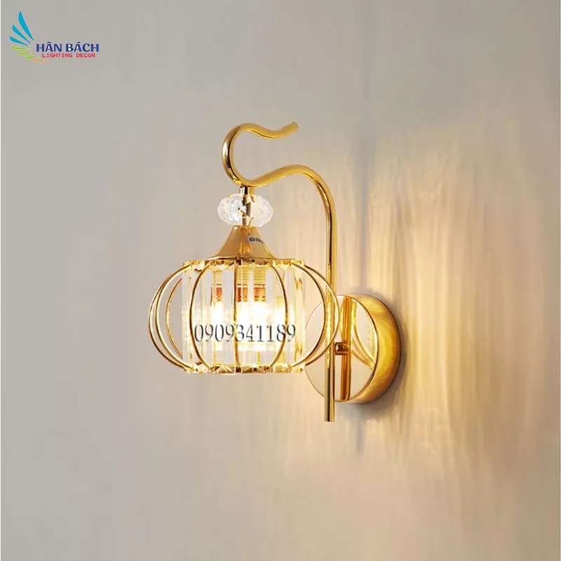 Đèn led treo tường gắn tường pha lê trang trí trong nhà cầu thang phòng ngủ