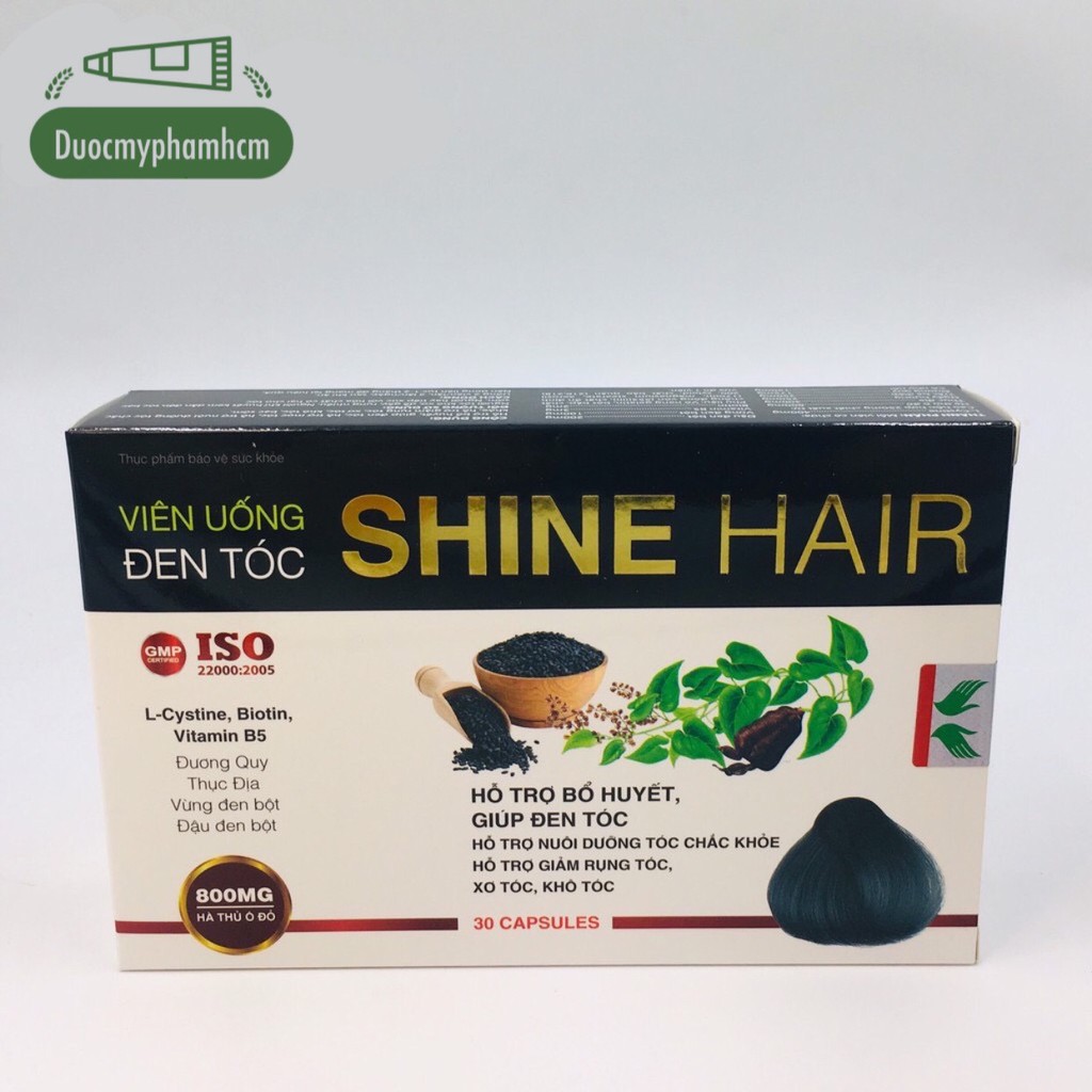 [Hcm]Viên Uống Đen Tóc Kích Thích Mọc Tóc Shine Hair