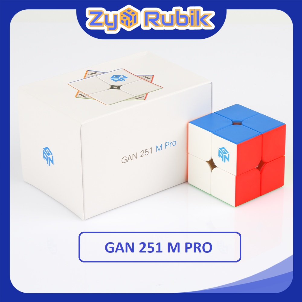 Rubik 2x2 GAN 251 M Pro Có Nam Châm Cao Cấp - Rubik Nam Châm GAN 2x2 251M Pro Dòng Flagship - ZyO Rubik