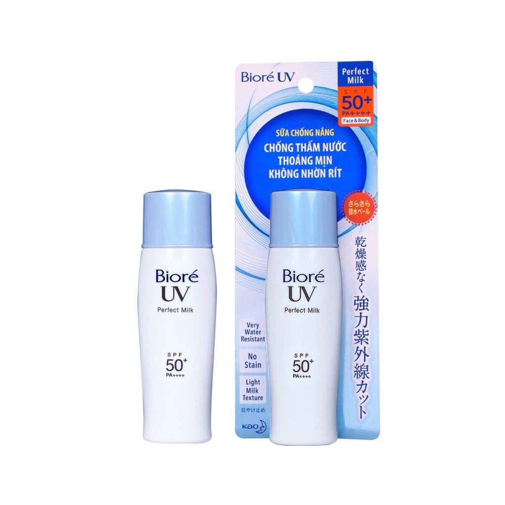 Kem chống nắng Bioré UV Perfect Milk SPF 50+/PA++++ 40ml màu xanh