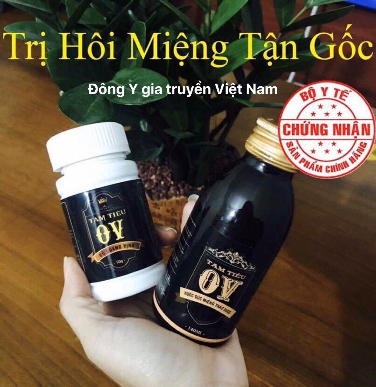 Combo Chưa Hôi Miệng Cho Người Bị Nặng - Tri Hôi Miệng Tam Tiêu Ov