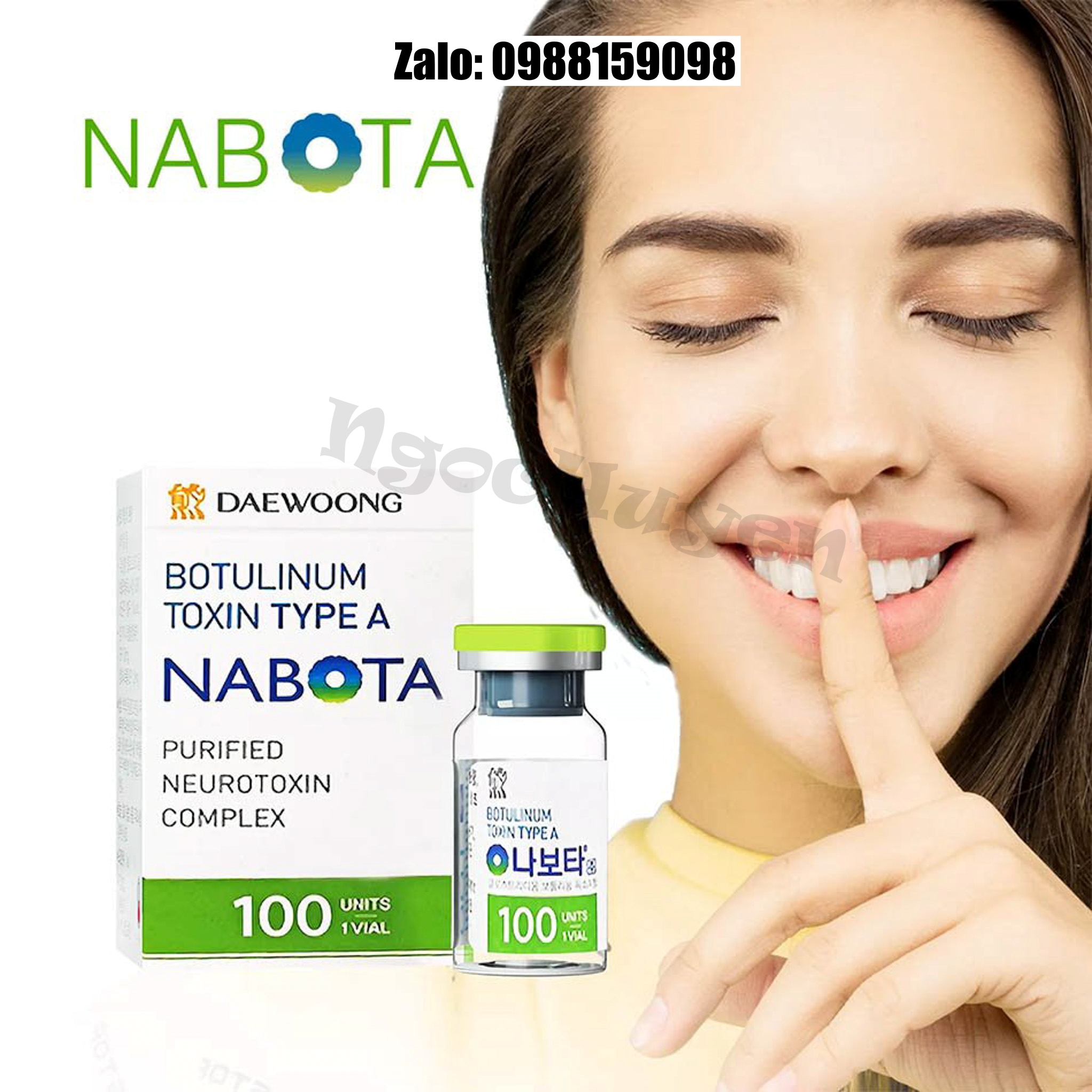 Botox Nabota 100Units - Botox100 - Botox Hàn Quốc - Botox Chính Hãng - Thon gọn hàm