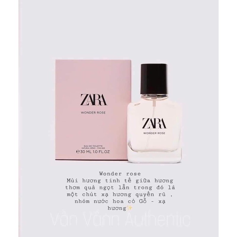 [Hcm]Nước Hoa Zara Wonder Rose 30Ml