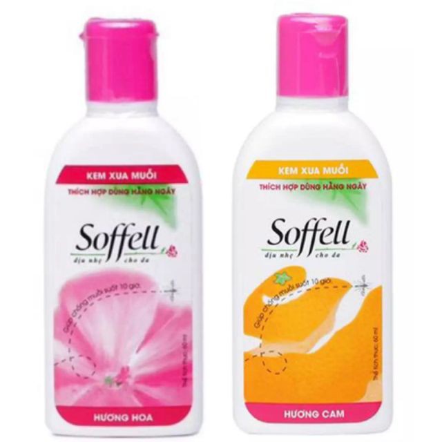 Kem xua muỗi Soffell hương cam hương hoa 60ml chất lượng sản phẩm đảm bảo an toàn đến sức khỏe và cam kết hàng đúng như mô tả