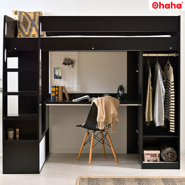 [ Freeship HCM ]  [Có ảnh thực tế] GIƯỜNG TẦNG THÔNG MINH OHAHA - GTTM021