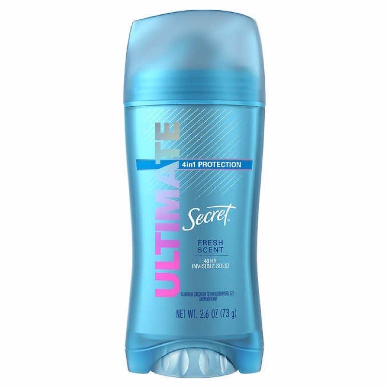 Lăn Khử Mùi Nữ Dạng Sáp Secret Ultimate 4 - In - 1 Protection Antiperspirant [Chai 73G] Xuất Xứ Usa