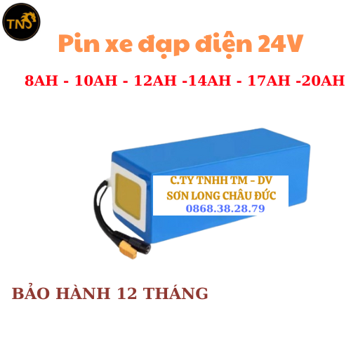 Bộ pin xe đạp điện 24V  8AH- 10AH -12AH- 14AH.. -20AH