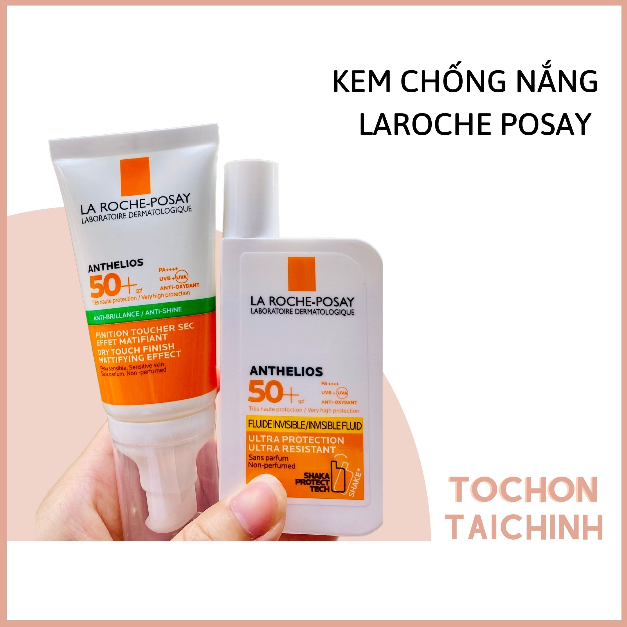 Kem Chống Nắng La Roche Posay Anthelios Xl Dry Touch Gel - Cream Spf 50+ Cho Da Dầu - Bản Mới Nhất 2021 (Tớ Chọn Tài Chính)