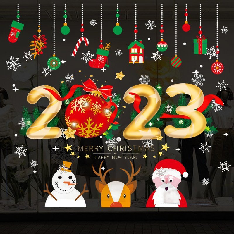 COMBO GHÉP - Decal Dán Tường Noel Dán Kính Trang Trí Noel  Decal Giáng Sinh Decal Noel