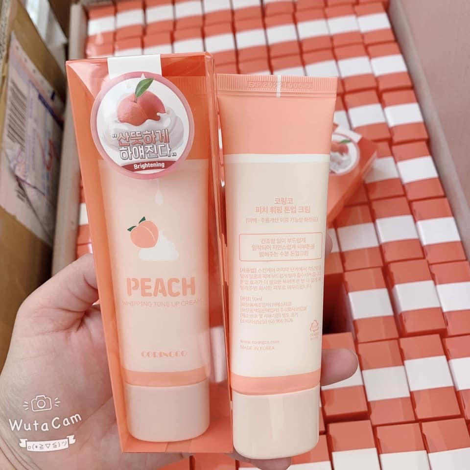 Kem Đào Peach Whip Tone Up Nâng Tone Da Trắng Hồng 50G