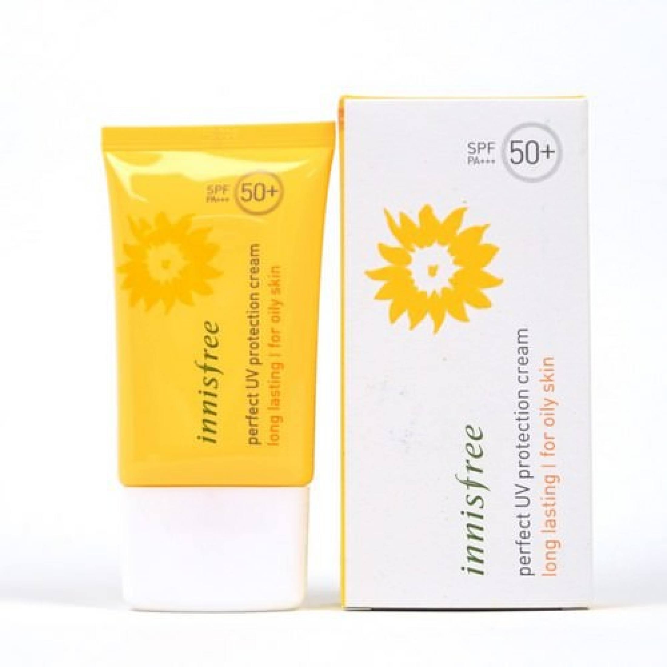 Kem chống nắng innisfree cho da dầu perfect UV protection cream long lasting SPF50