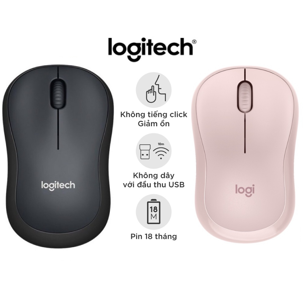 Chuột không dây Logitech Silent M220 Đen - giá rẻ Logitech m220 - Giá Tốt Miễn Phí Vận Chuyển Đủ Loạ