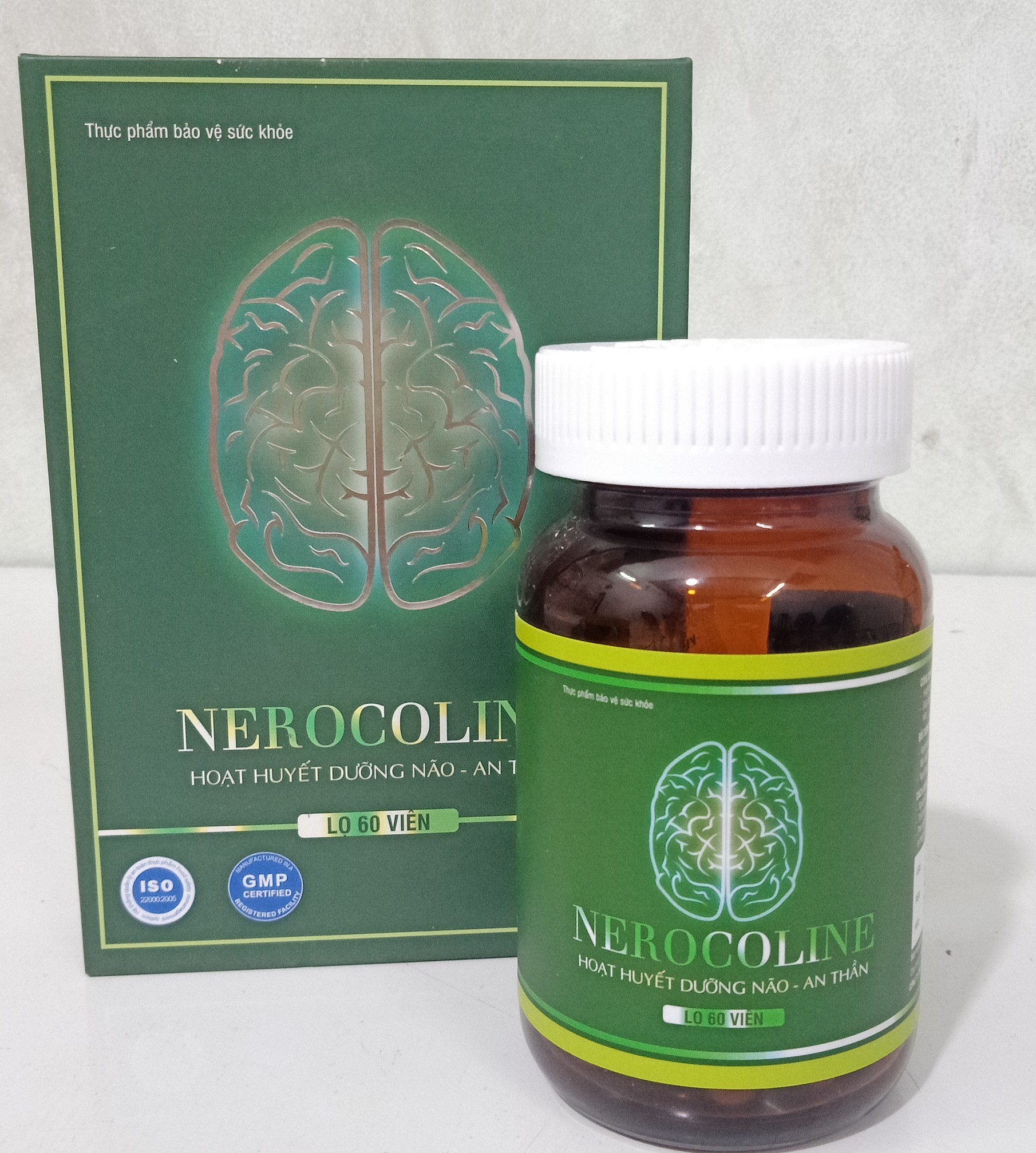Thực phẩm bảo vệ sức khỏe NEUROCOLINE hoạt huyết dưỡng não an thần ( lọ 60 viên)