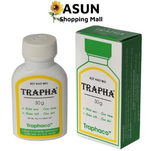 [Hcm]Bột Khử Mùi Trapha (30G) Ngăn Ngừa Hôi Nách Hôi Chân