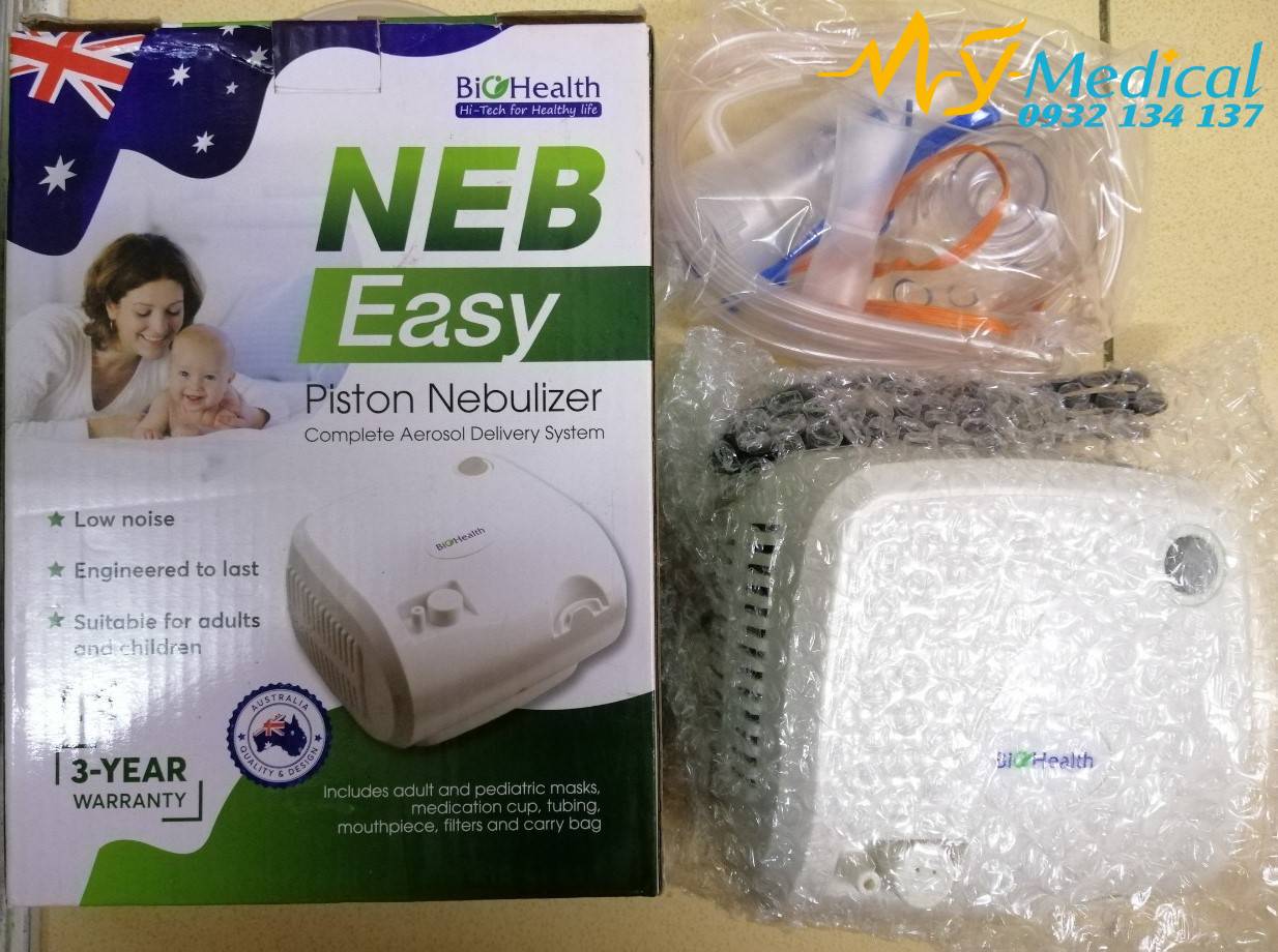 [Hcm]Máy Xông Mũi Họng/Máy Xông Khí Dung Biohealth Neb Easy