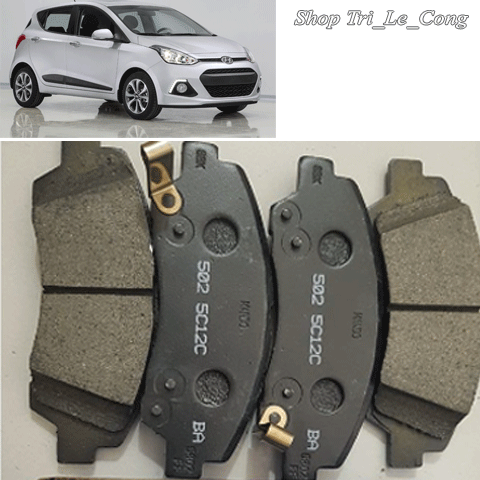 Bố thắng đĩa trước Hyundai i10 đời 2014-2023 2020 sau một đôi má phanh tang trống đùm xe hơi 2015 20