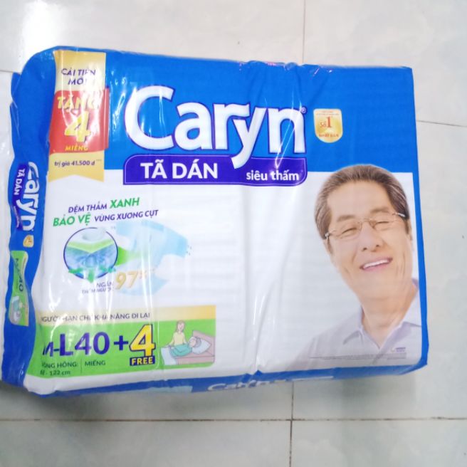 [Tặng Thêm 4 Miếng Tã Dán] Tã Dán Caryn M - L40 Mẫu Mới