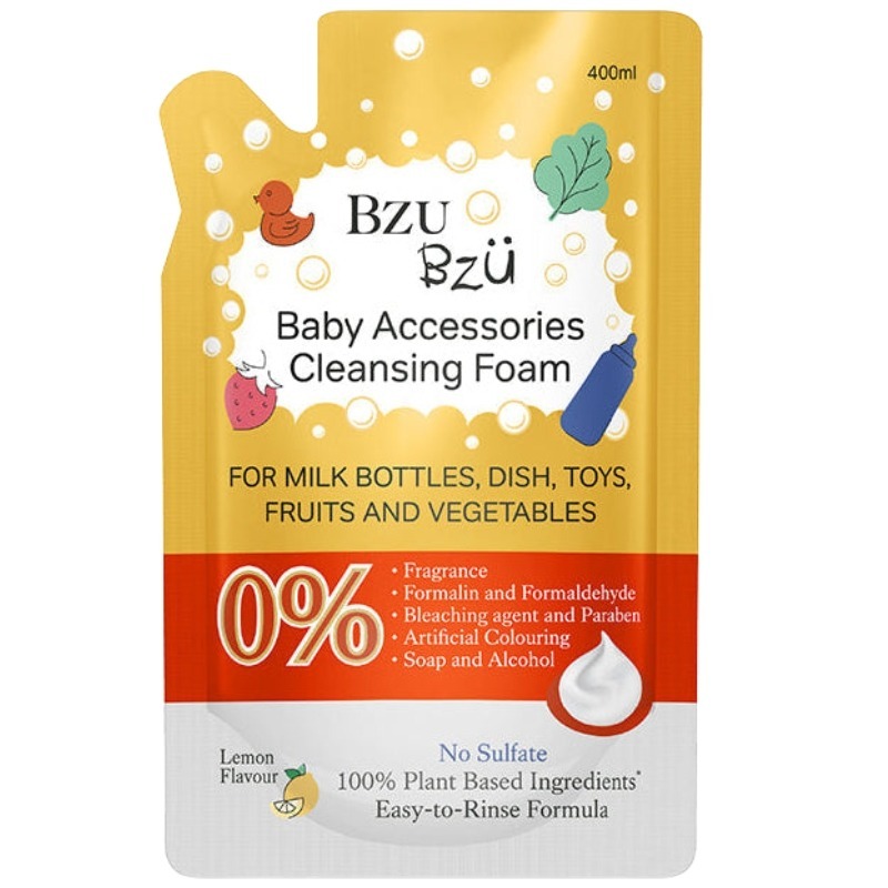 Nước Rửa Bình Sữa Và Đồ Dùng Em Bé BZU BZU Hương Chanh Dịu Nhẹ An Toàn Cho Bé - Bibo Mart