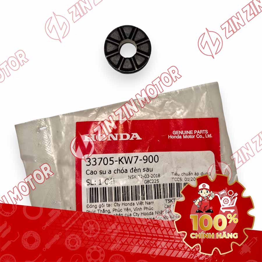 Đệm Cao Su Bắt Đèn Hậu Sau Wave Alpha 2017 - 2023 2024 - 2025 33705-KW7-900 Chính Hãng - ZZM