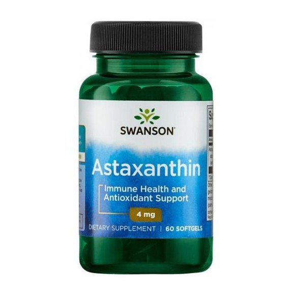 [Hcm]Astaxanthin | Swanson Astaxanthin [60 Viên 4 Mg] - Tăng Đề Kháng Tốt Cho Tim Mạch - Chính Hãng