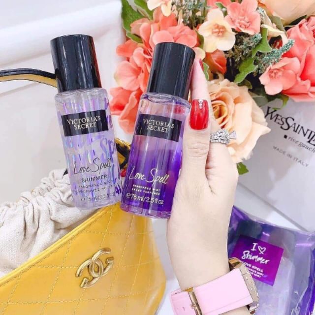 [HCM]Xịt Thơm Body Victorias Cặp Secret I Love Shimmer Gift Victoria Siêu Thơm