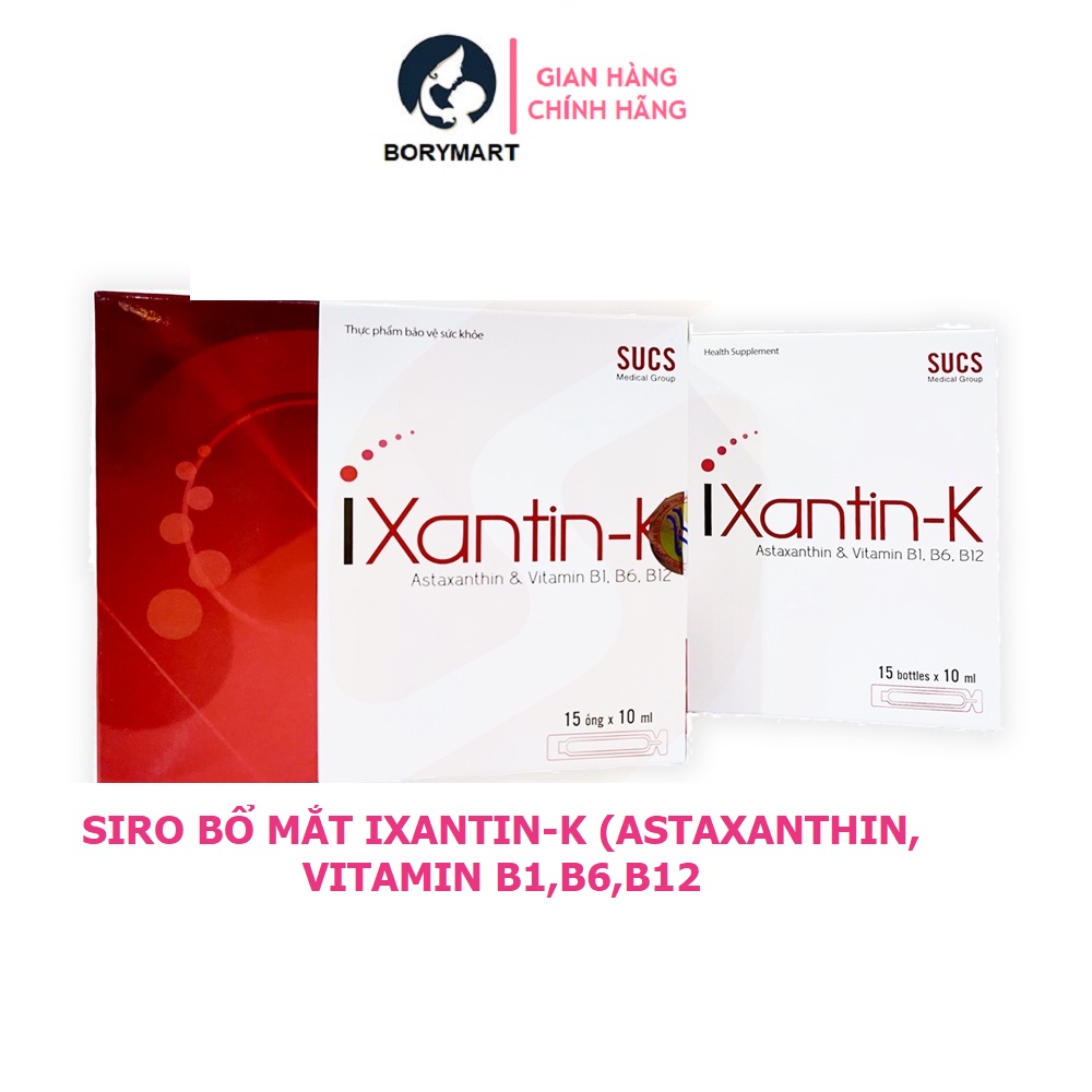 Siro bổ mắt IXantin-K cho trẻ [Astaxanthin &amp; Vitamin B1 B6 B12]