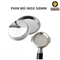 Phin mù inox (filter mù) vệ sinh máy pha cà phê 58mm - Chất liệu Inox
