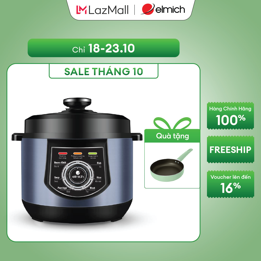 (Chỉ 25-29.10)Nồi áp suất cơ 6L PCE-8572