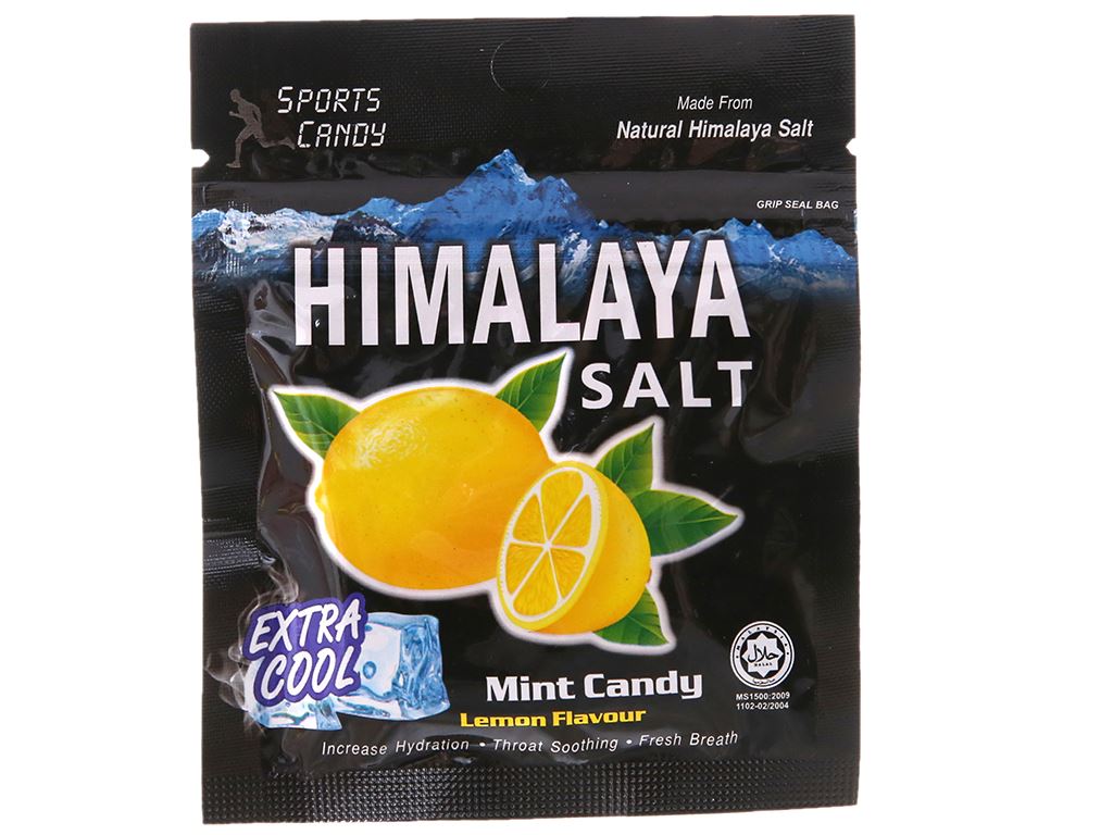 Kẹo Himalaya Salt gói 15g vị chanh gừng / chanh bạc hà